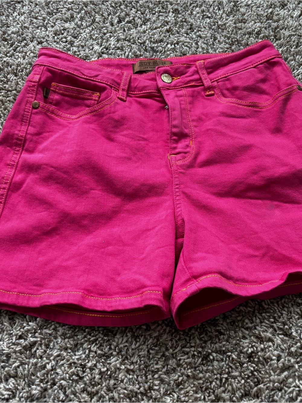 Judy Blue Hot Pink Denim Skirt - Picture 2 of 10